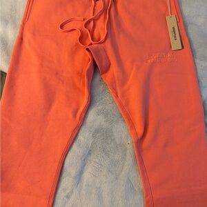 Essentials Mens Coral Joggers (brand new)